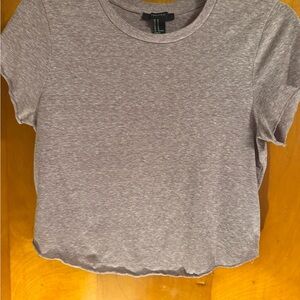 Forever 21 Heathered Gray Short Sleeve Tee